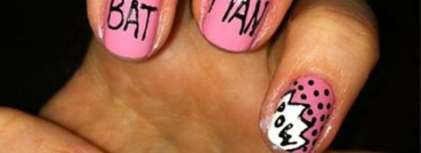 bat man nail art (22)