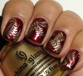 golden gliter nail art (7)
