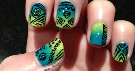 omber mani nail art (23)