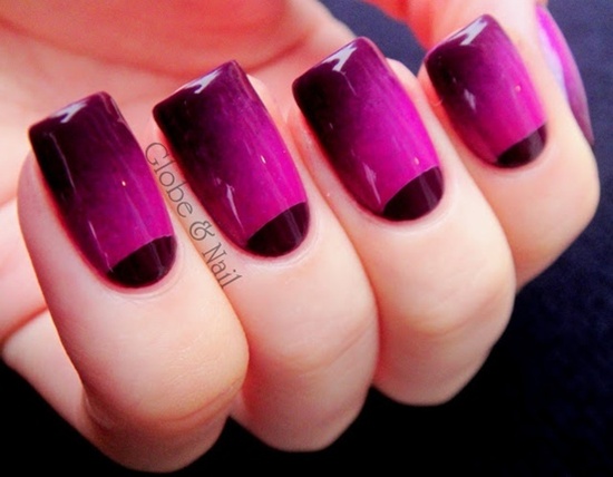 omber mani nail art (6)